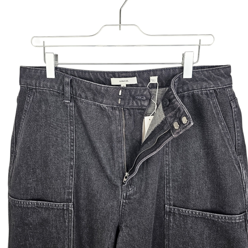 Vince Cotton Utility Crop Wide Leg Jeans NWT - Picture 7 of 15